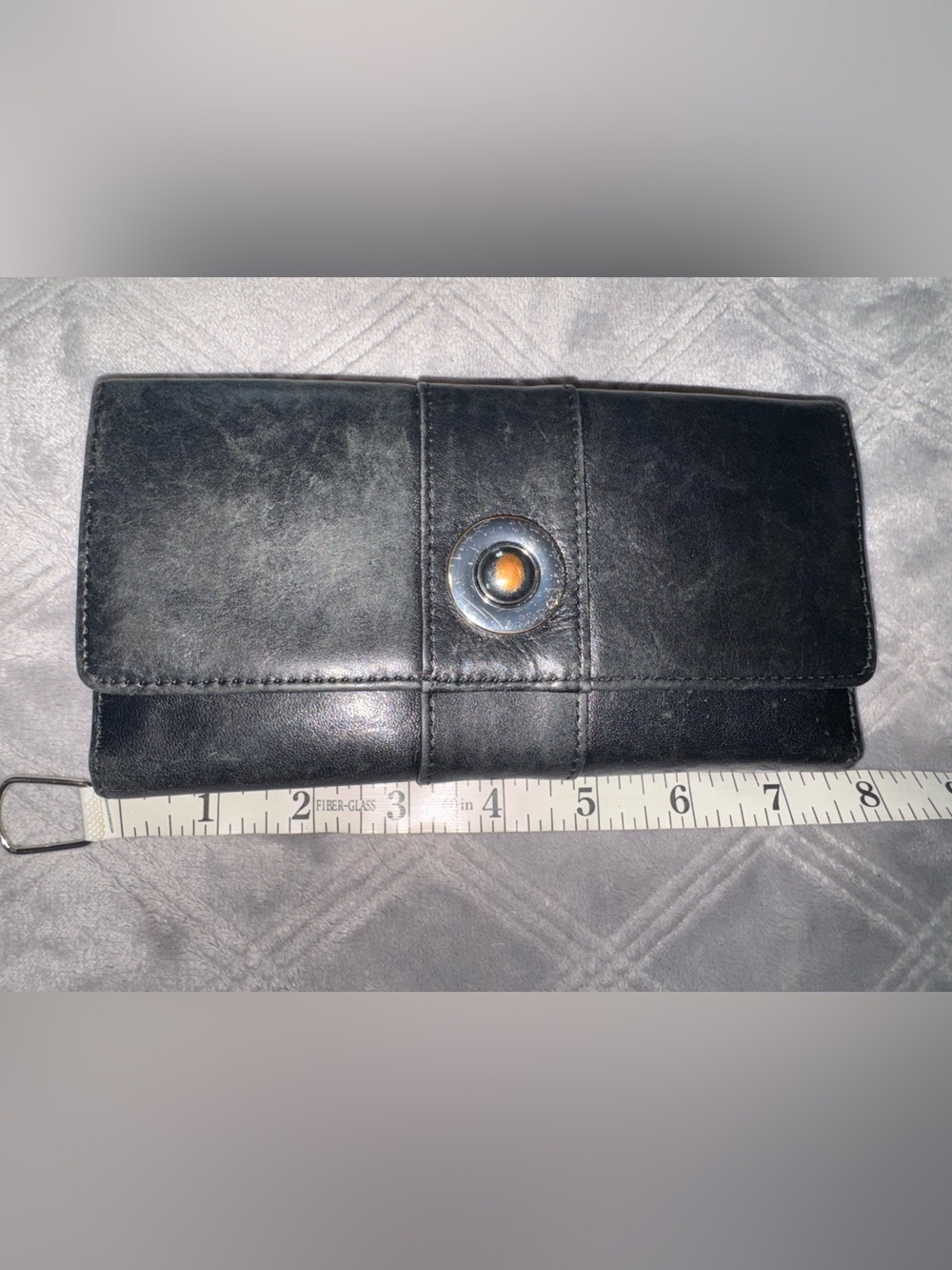 Wilson Leather Black Leather fold Wallet